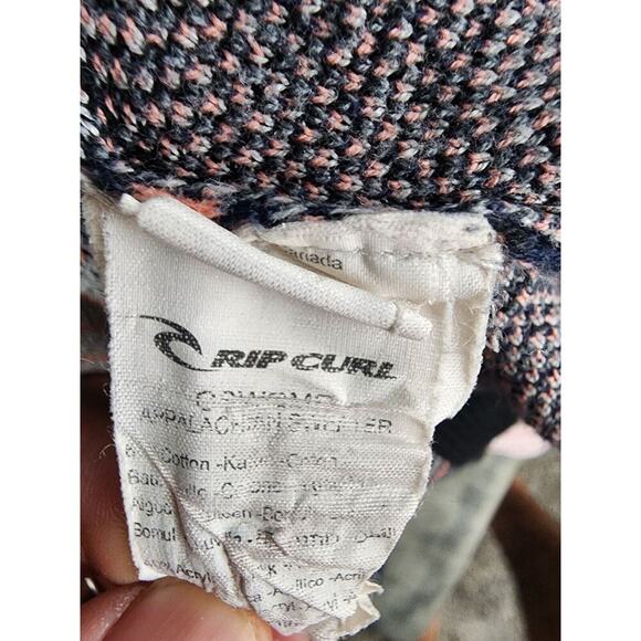 Rip Curl - Knitted Open Cardigan Women Small Southwestern‎ Cottagecore blue pink - Picture 4 of 5